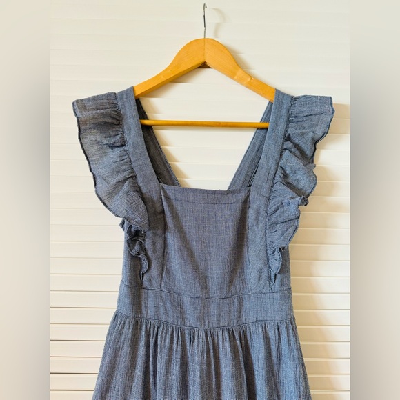 Loft Open Back Ruffle Dress - Picture 2 of 5